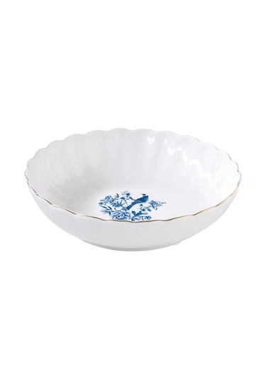 Easy Life Paradise Garden Porselen Yemek Tabağı 20 Cm Mavi