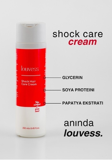 Şok Saç Bakım Kremi Glycerin - Soya Proteini - Papatya Ekstratı - 250 Ml