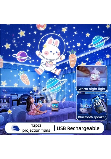 12 Film Projeksiyon Lambası Dönen Müzik Kutusu İle Yaratıcı