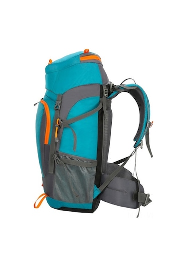 Ebitda Avrupa Ve Amerikan Stilinde 55+10l Su Geçirmez Dağcı Çantası - Hafif Ve Dayanıklı Göl Mavisi Outdoor Sırt Çantası Mavi