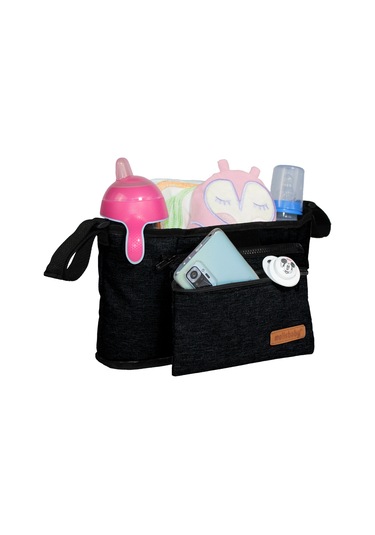 Mollsbaby Bebek Arabası Organizer Çantası Siyah