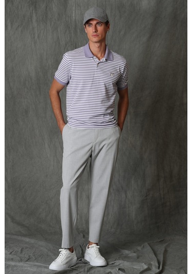 Lufian Daısy Smart Erkek Polo Tişört Lila 111040123100870 Lila