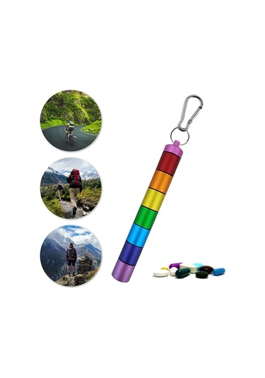 Suntek 7 Gün Su Geçirmez Mini Hap Kutusu Kasa Şişe Tutucu Diğer