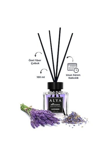 Alya Nature's Scents Juicy App + Lavender + Juicy Apple Bambu Çubuklu Oda Kokusu 3 x 100 ML