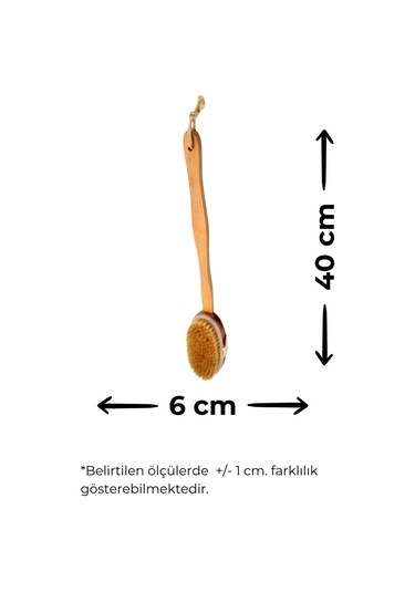 Doğal Gerçek At Kılı Peeling Etkili Selülit Masaj Fırçası