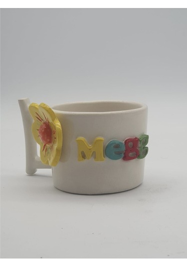 Çiçek Figürlü İsimli Fincan Mug