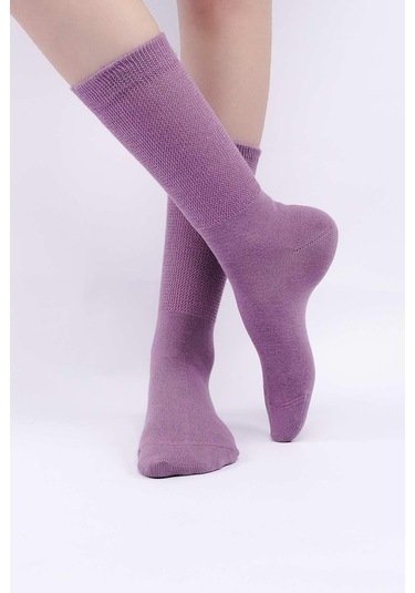 Mısırlı Kadın Gümüş Mor Soket Çorap M 78000 Mr Mor