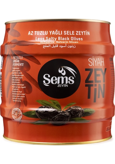 Şems Süper İri Siyah Zeytin XS 321-350 2 KG