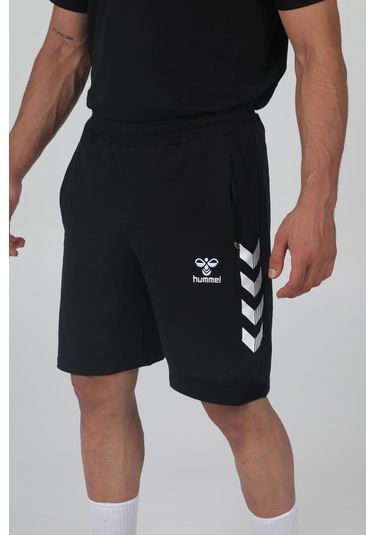 Hummel Armin Pamuklu Cepli Kamp Şortu Siyah