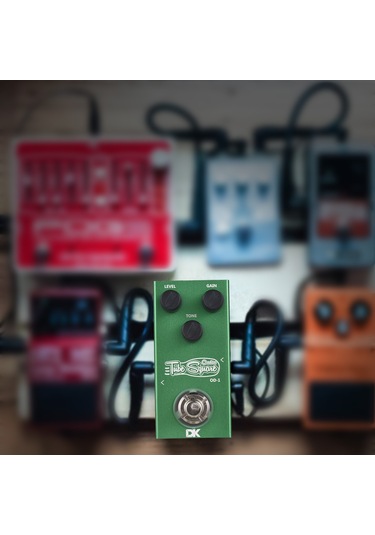 Xindoker Dktone Elektro Gitar Overdrive Efekti Pedalı - Metal Kasa, 6.35mm Giriş/çıkış, Gain, Tone Ve Seviye Kontrolleri, Sarı Led Işığı