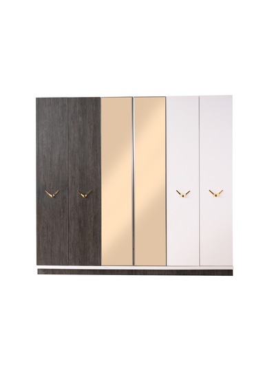 Nevada 6 Kapaklı Gardırop %100 Mdf