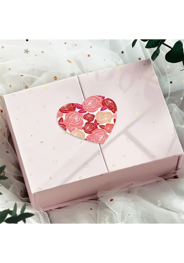 Qingmipy A-263 Kalp Desenli Vinil Otostikeri - Sevgililer Günü, Düğün, Dekorasyon İçin Tek Kullanımlık Plastik, Cam, Kumaş Uyumlu Etiket