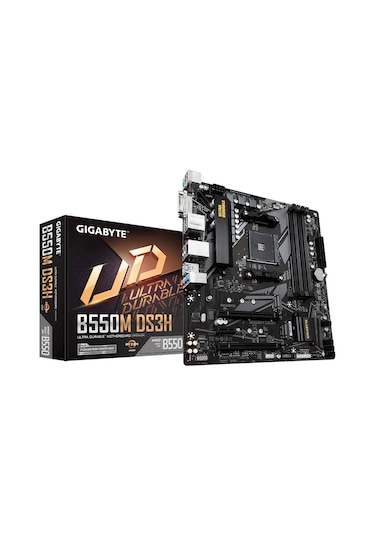 Gigabyte B550M-DS3H AMD B550 4400 MHz (OC) DDR4 Soket AM4 mATX Anakart
