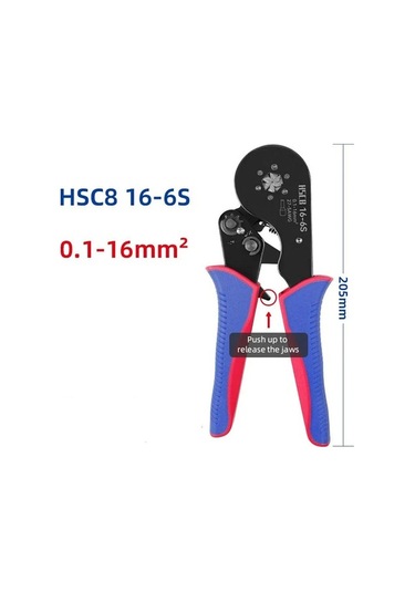 Carrier- Ferrule Krimping Aracı Hsc816-6s 0.1-16mm²/27-5awg 1 Adet
