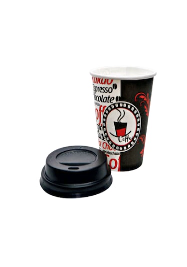 Excodi Cup 5 Oz Kapaklı Karton Bardak 160 ML - 100 Adet