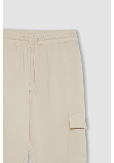 DeFacto Regular Fit Jogger Eşofman Altı Basic Düz Kargo Cepli Lastikli Paça D5252AX25SPBG155