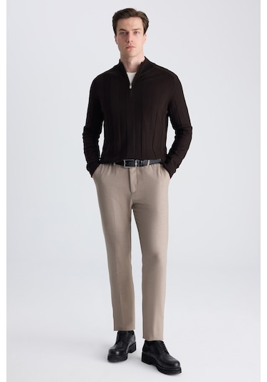 Twn Relaxed Fit Pilesiz Vizon Jogger Pantolon 5ec03sv04344m V01