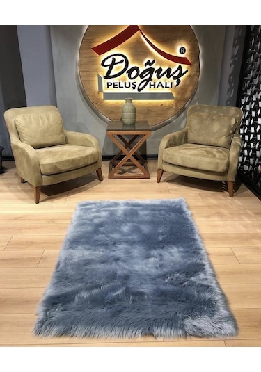 Doğuş Peluş Halı A Post Düz Kesim Gri