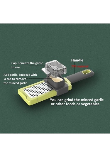 Primepickings Yaratıcı Sarımsak Sıkacağı & Ezici - Mutfak Aleti - Ev Tipi Sebze Kesici Diğer