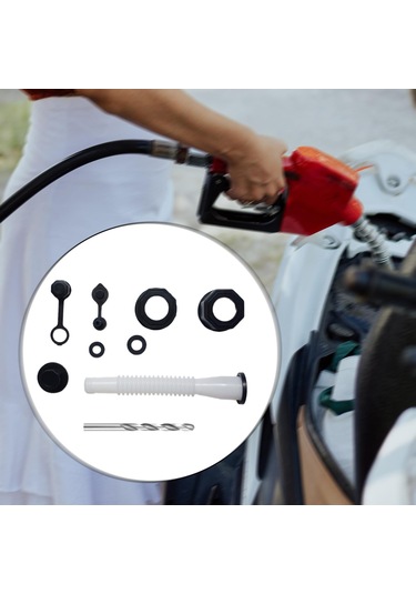 Suntek Matkap Beyaz Esnek Dökme Nozulu Ile Gaz Bidonu 1-takım