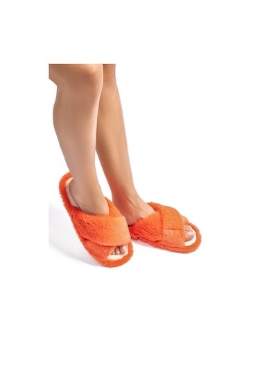 Twigy Çapraz Peluş Kadın Ev Terliği Turuncu 36/41 CC0187 Turuncu Twigy Çapraz Peluş Kadın Ev Terliği Turuncu 36/41 CC0187 Turuncu