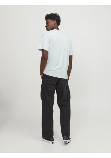 Jack&jones Erkek T-shirt 12240121 Açık Mavi