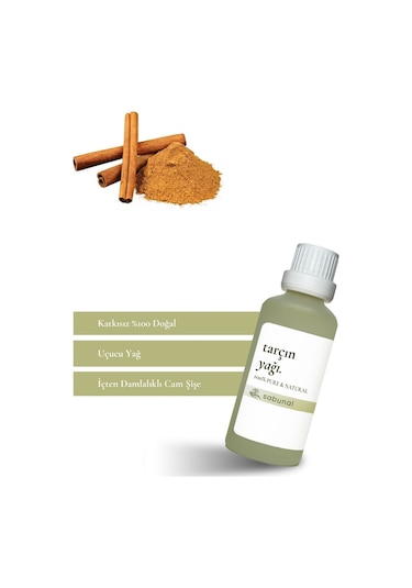 Sabunal Tarçın Yağı 50 ML - Aromaterapi - Saç ve Cilt Bakım Yağı