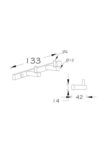 Kitaro İkili Set Askılık Krom Çok Renkli