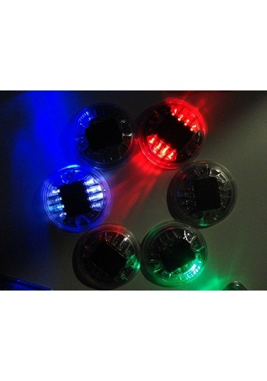 Polikorbonat Gövdeli 2x4 Led Li Solar Yol Butonu