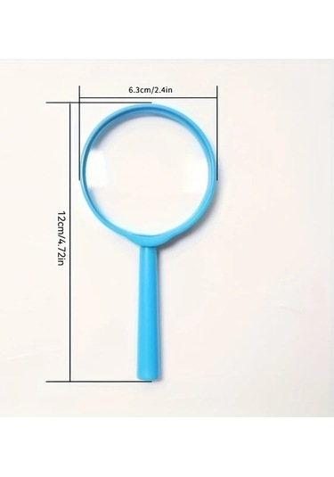 Trendooze 5 Adet Mini El Büyüteci Plastik Taşınabilir Mercek Outdoor Eğlence Aracı Sunshine022 Model