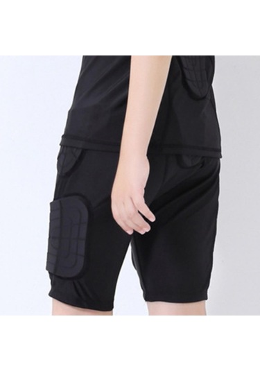 Suntek Çocuk Yastıklı Kalça Koruyucu Kısa Pedi Eva Siyah