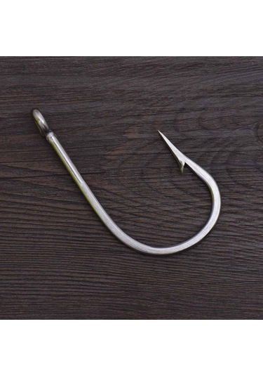 Konesam 12/0 Numara Çelik Olta İğnesi, Büyük Balık Avı İçin Dayanıklı Ve Silver Renkli 2 Adet