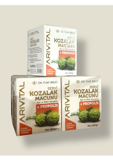 Servi Kozalak Macunu 260 Gr. Bal Ve Bitki Karışımı + Propolis