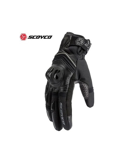 Motosiklet Eldiven Deri Ve Cordura Reflektörlü Su Geçirmez Özel Iç Mebran Dirençli Motor Eldiveni