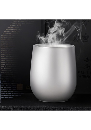 Mufunye Titanyum Çift Katlı Su Bardağı 120ml - 50g Hafif Tasarım Gümüş