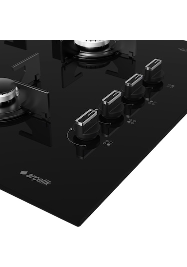 Arçelik OCD T 651 ES Ankastre Cam Ocak Siyah