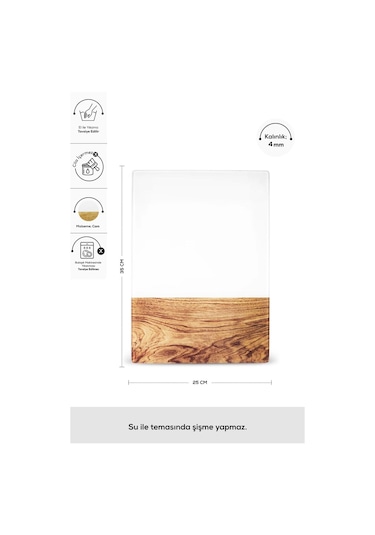 Karaca  Dide Cam Kesme Tahtası