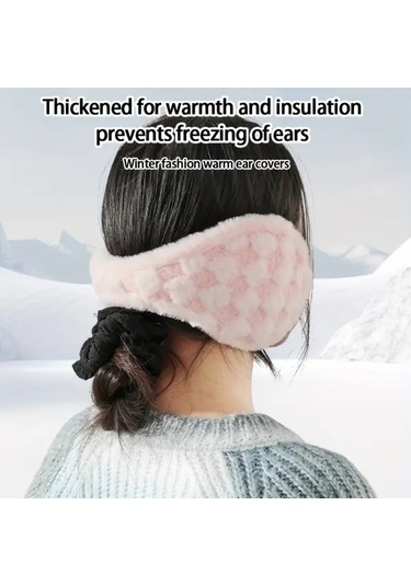 Elmpaly Şeftali Pembesi Ultra Sıcak Kulaklık - Rüzgeçirmez, Ayarlanabilir, Katlanır