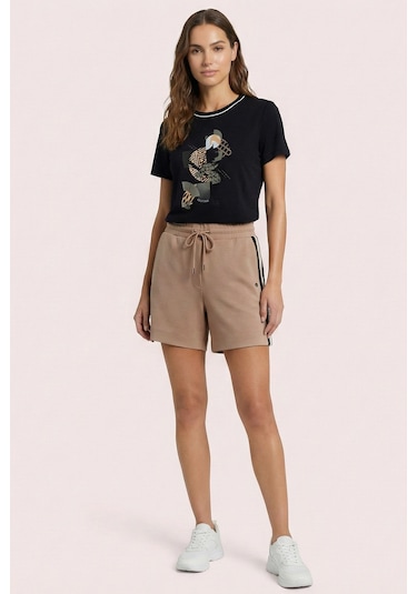 Guitar Casual Camel Örme Şort Camel