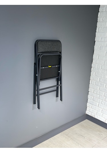 Hey 2'li Katlanır Kamp Sandalyesi Piknik Sandalyesi Gri