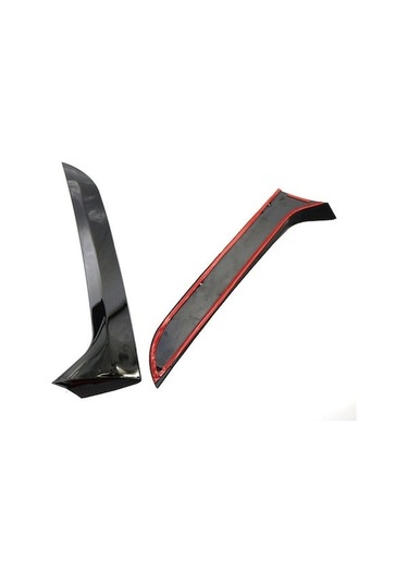 Besthome1 07-16 Vw Tiguan Mk1 Arka Cam Yan Rüzgarlık Seti - 2 Adet Yan Kanat Spoiler Ve Dekor Kapağı