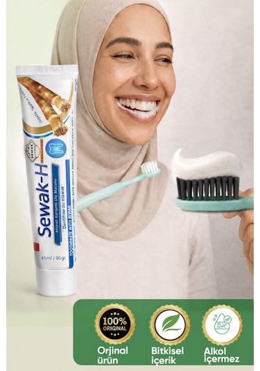 Misvaklı Alkolsüz Diş Macunu 65 Ml Doğal Ağız Ve Diş Temizliği