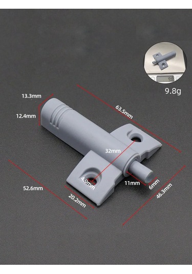 Expertland Mobilya İçin Amortisör Darbe Emici 2 Adet 282974678 Gri