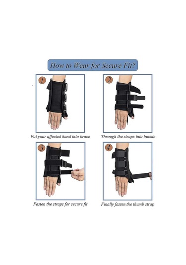De Quervain Tenosinoviti, Tendinit, Karpal Tünel Sendromu Ve Artrit İçin Bilek Desteği Ve Başparmak Spika Ateli, Sol El İçin Bilek Desteği Başparmak Ateli - Orta