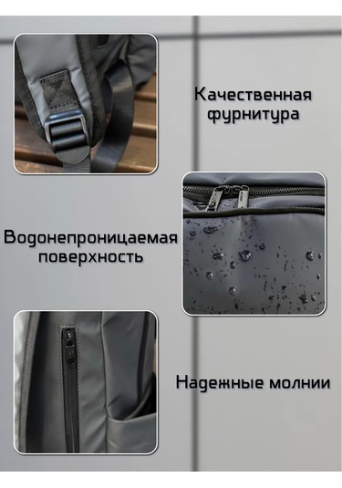 Family Shop Dizüstü Bilgisayar Sırt Çantası 25-30 L. Gri Temel Renk Su Geçirmez 440365939 Gri