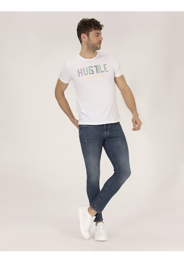 Pierre Cardin Erkek Beyaz Tişört 50262662-Vr013 Beyaz