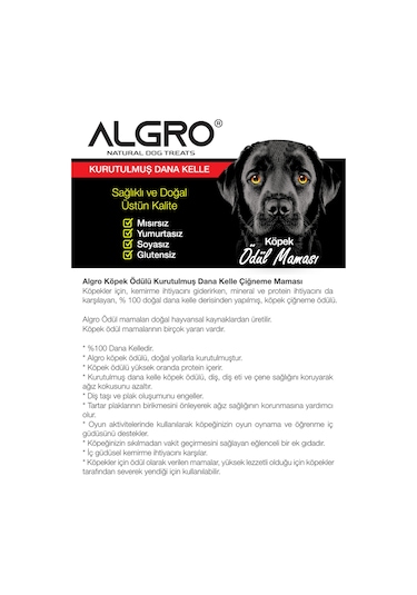 Algro Dana Kelle Çiğneme Ödül Maması 3 x 120 G