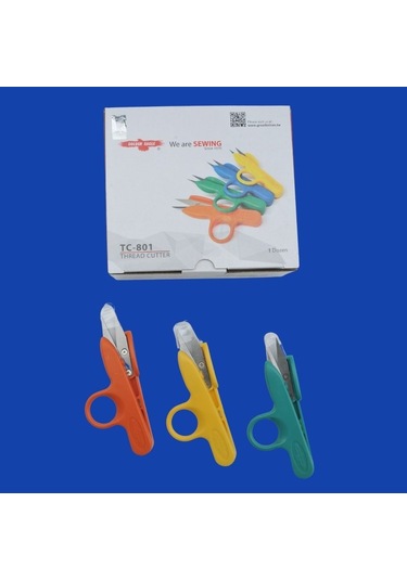 Golden Eagle İplik Temizleme Makası Plastik 12 Adet Turuncu