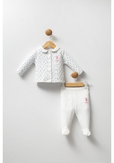 U.s. Polo Assn. Kız Bebek Mavi Pijama Takım 50322896-vr036 Mavi