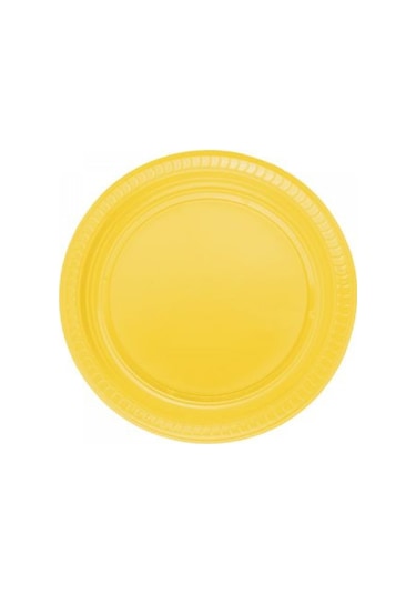 25 Adet Plastik Tabak Sarı